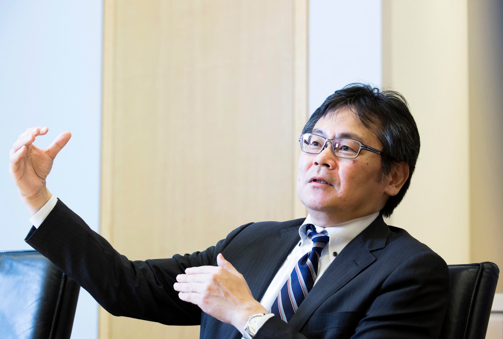 Naohiko Baba, chief Japan economist at Goldman Sachs Group Inc., speaks during an interview in Tokyo, Japan, on Wednesday, June 21, 2017. Photographer: Tomohiro Ohsumi/Bloomberg